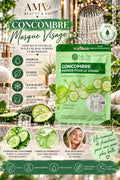 Masque visage au concombre rafraîchi + apaise 🥒