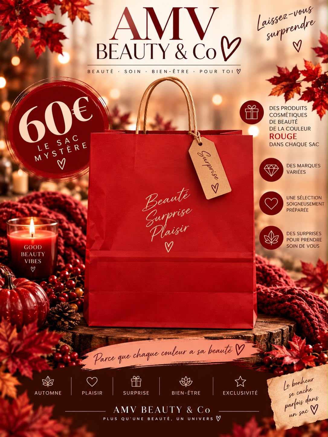 ❤️ Sac mystère rouge ❤️