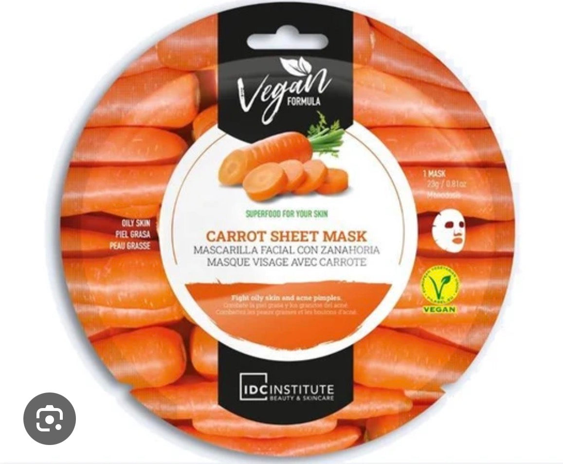 Masque visage carotte vegan