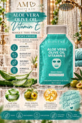 Masque visage Aloe Vera olive et à la vitamine E 🩵🫒