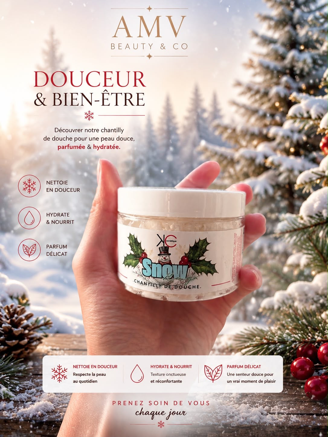 Chantilly de douche