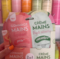 Gommage main + crème main pêche & concombre