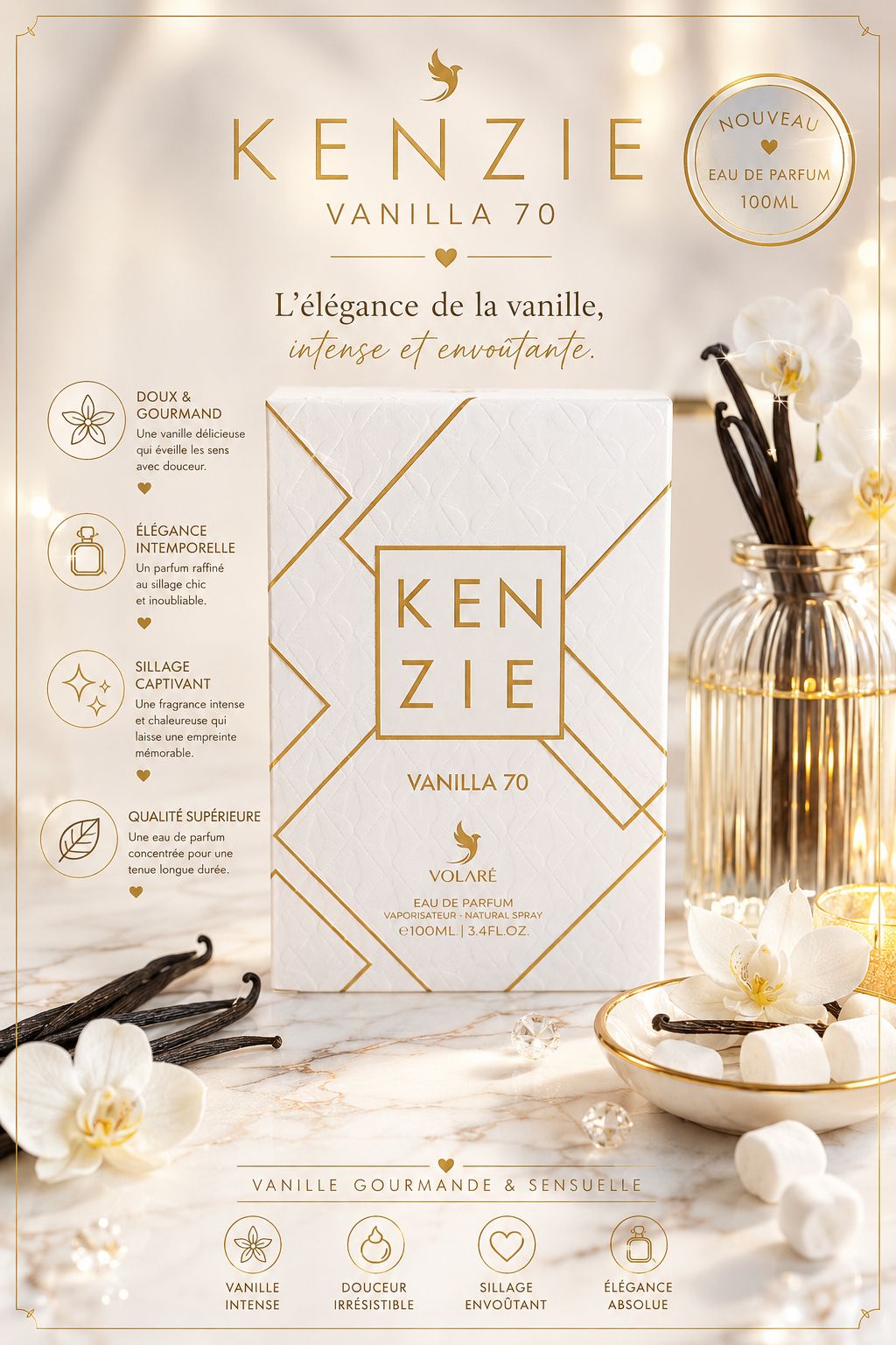Parfum Kenzie Vanilla 70 🤍🧁