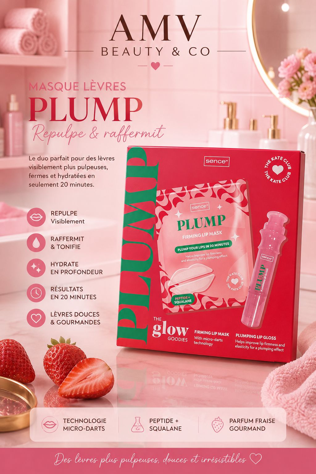 Coffret Masque lèvre Plump 👄