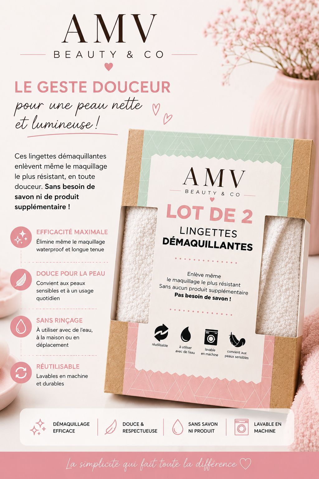 Lingette démaquillantes 🧻