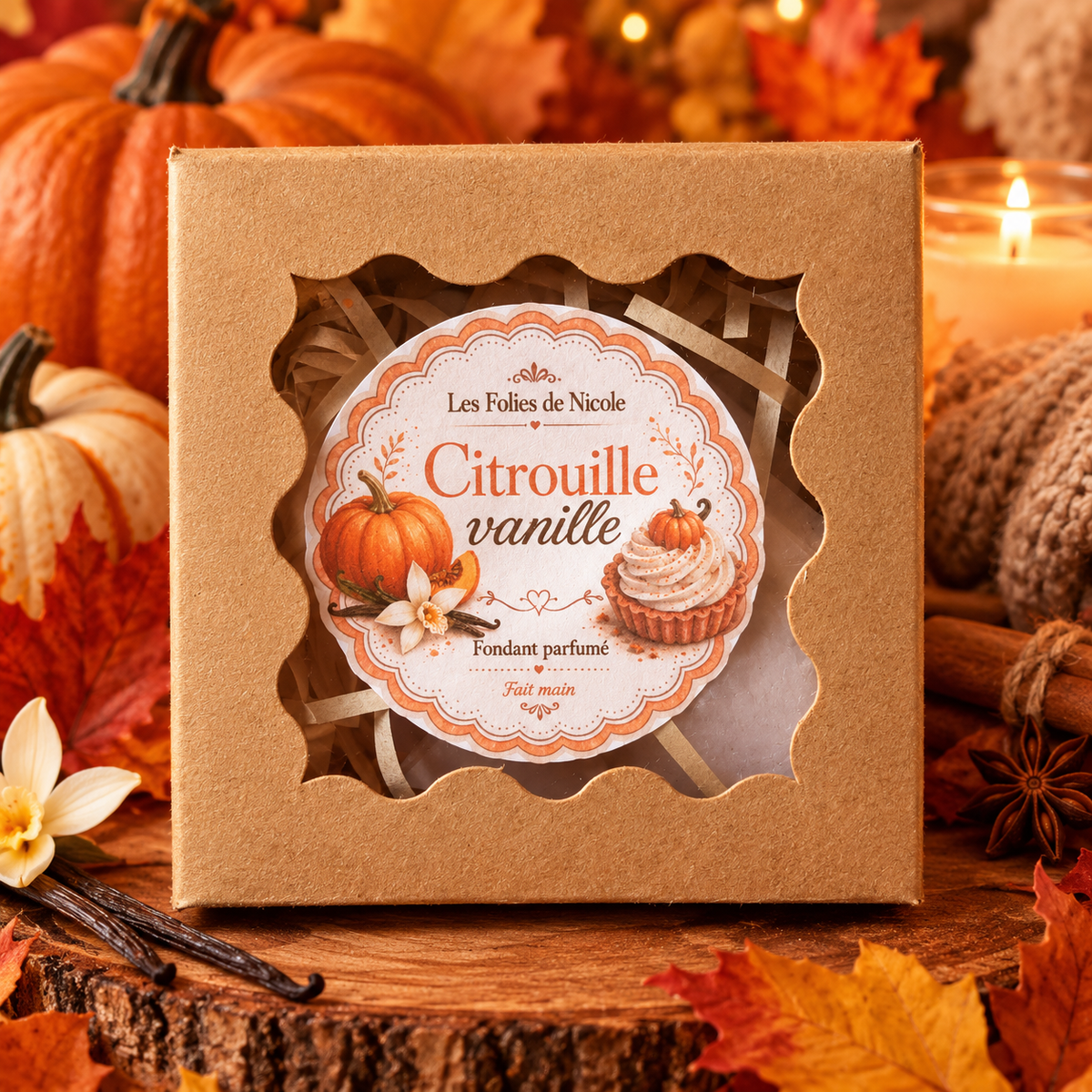 Fondant parfumée citrouille vanillé 🎃💛