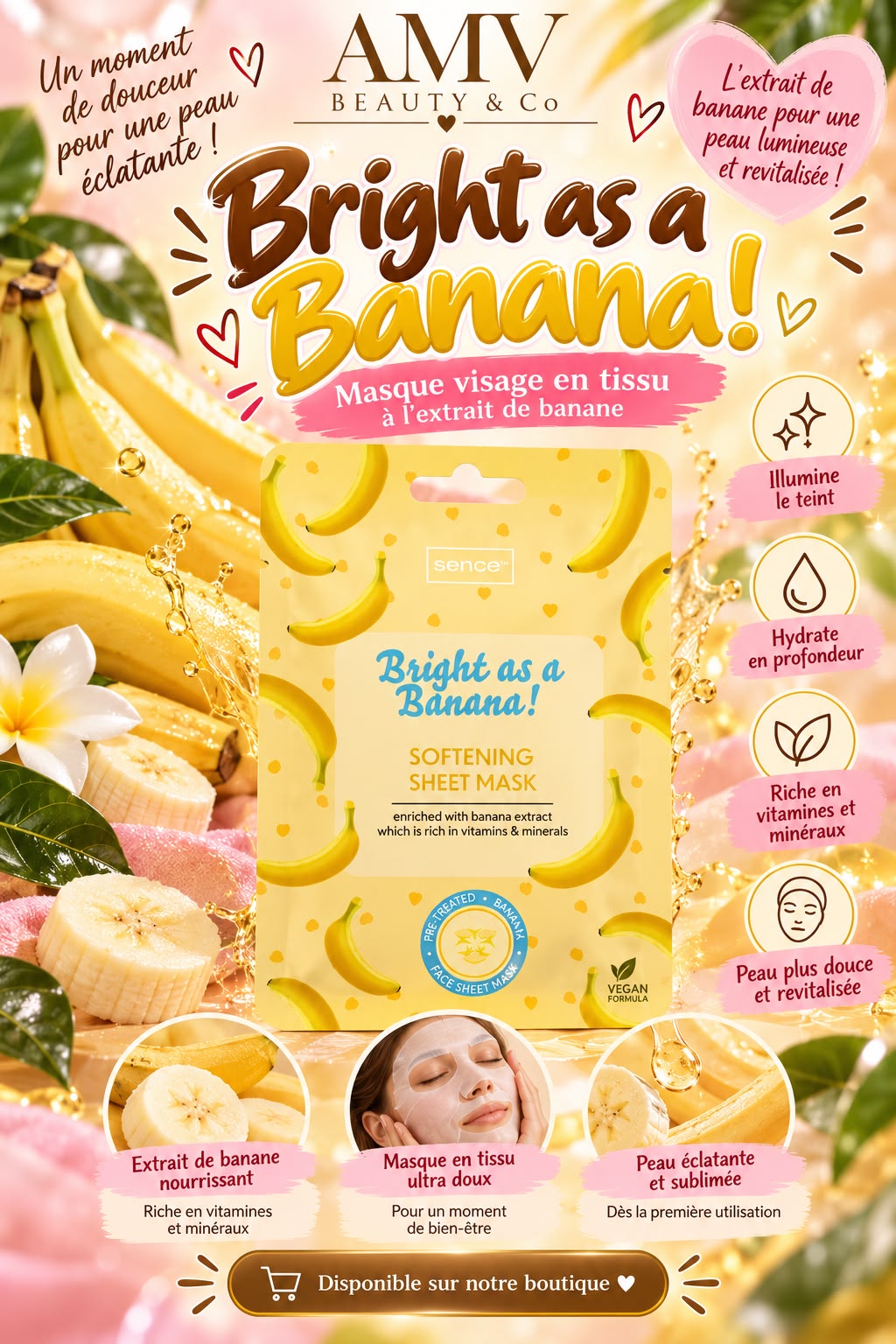 Masque visage à la banane 🍌