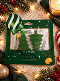 Patch yeux en motif sapin senteur mandarine et sapin 🍊 🌲