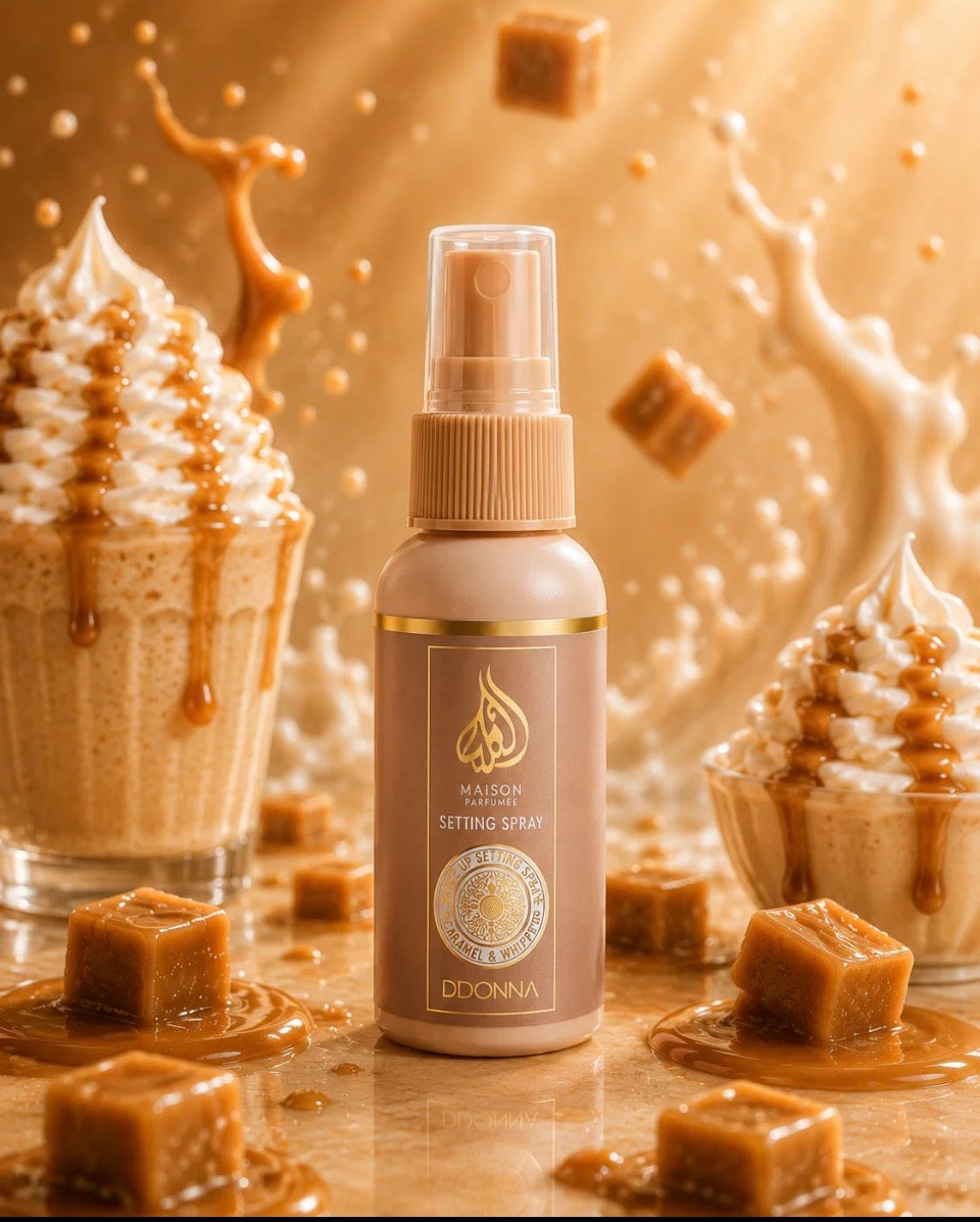 Spray fixateur de maquillage parfum gourmand