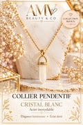 Collier pendentif cristal blanc 🤍