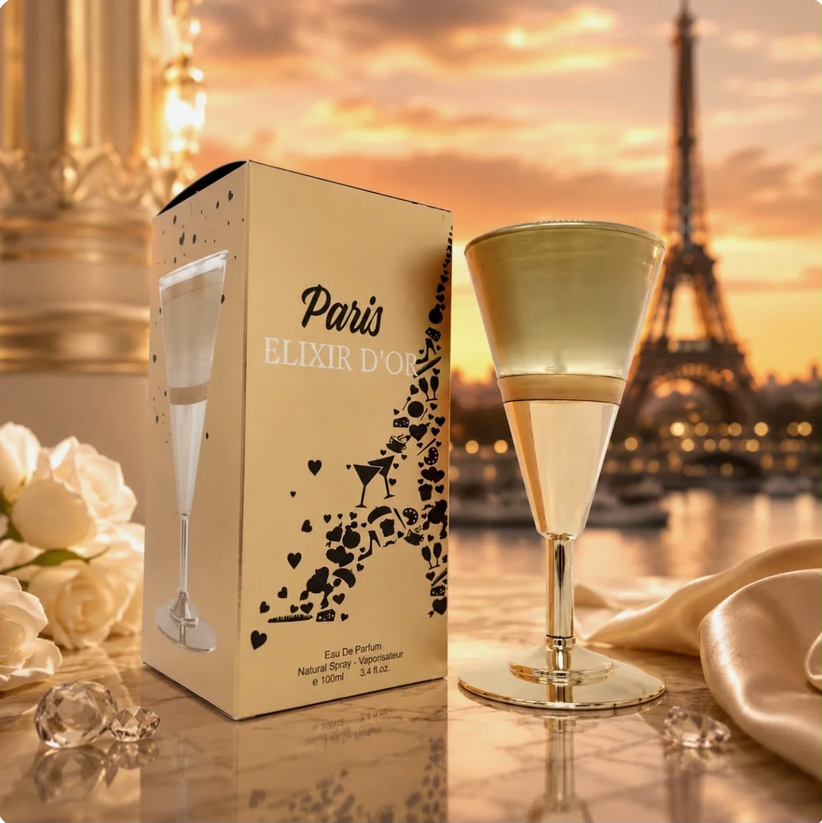 Parfum femme Paris Élixir d'or 100 ML
