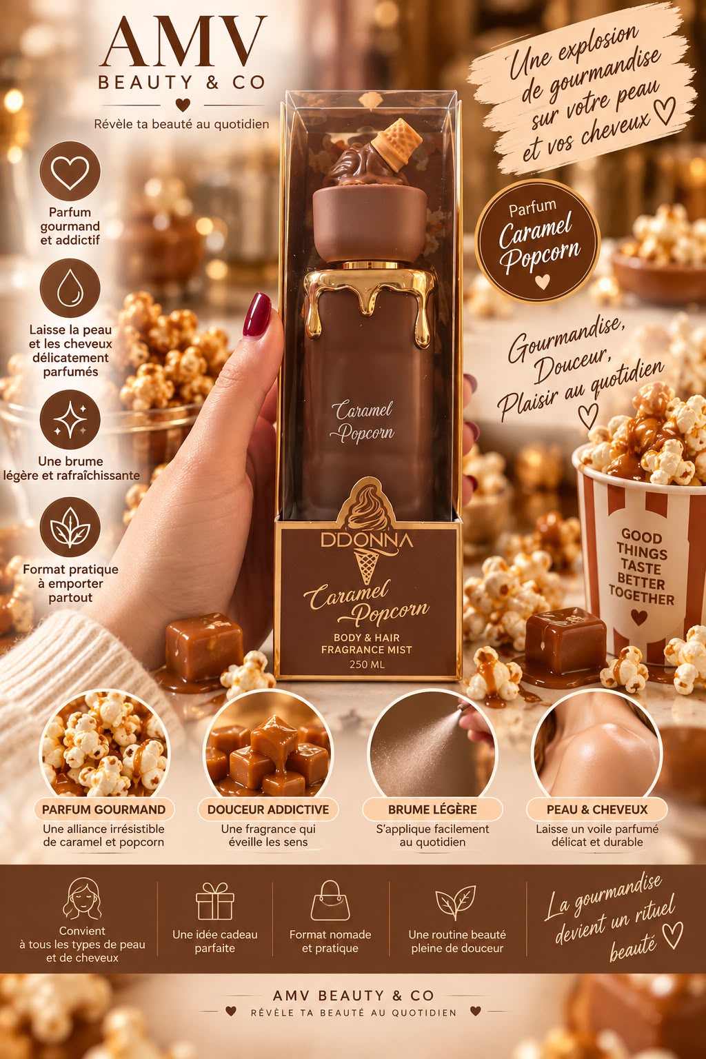 Brume popcorn caramel 250 ML