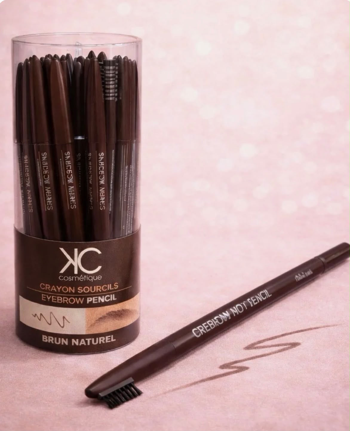 Crayon sourcils et brosse brun naturel