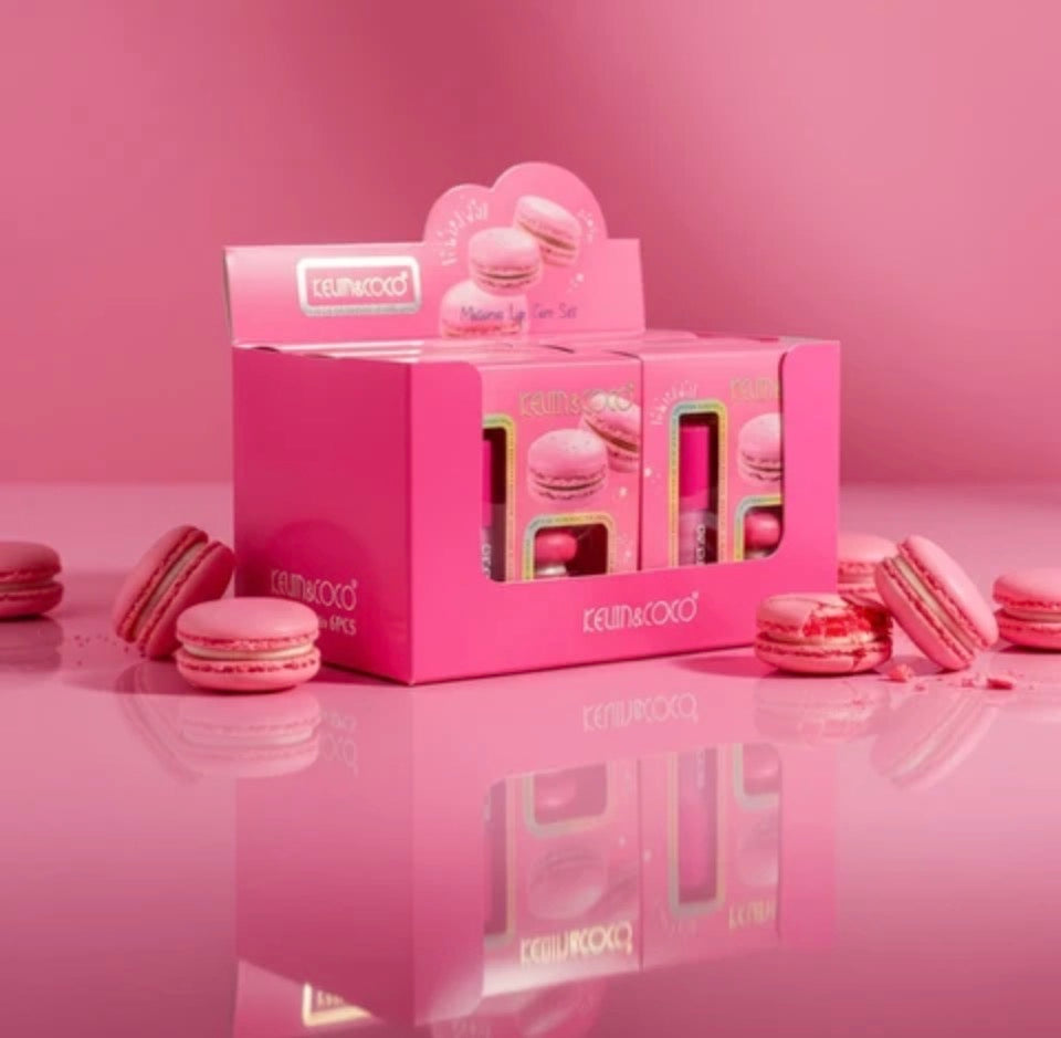 Coffret pour lèvre macaron rose