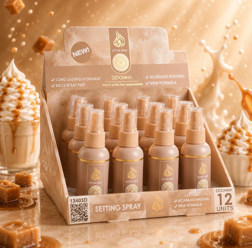 Spray fixateur de maquillage parfum gourmand